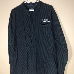 Harley Davidson long sleeve button down shirt